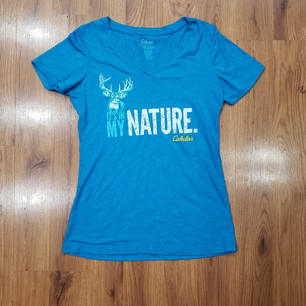 Cabelas "It's in My Nature" deer v-neck!